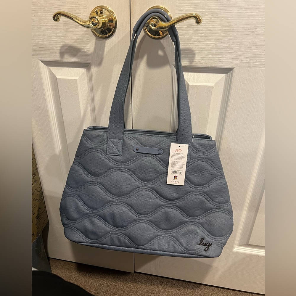 LUG Tempo Matte Luxe VL Tote Bag - Blue Moon IcePop NWT